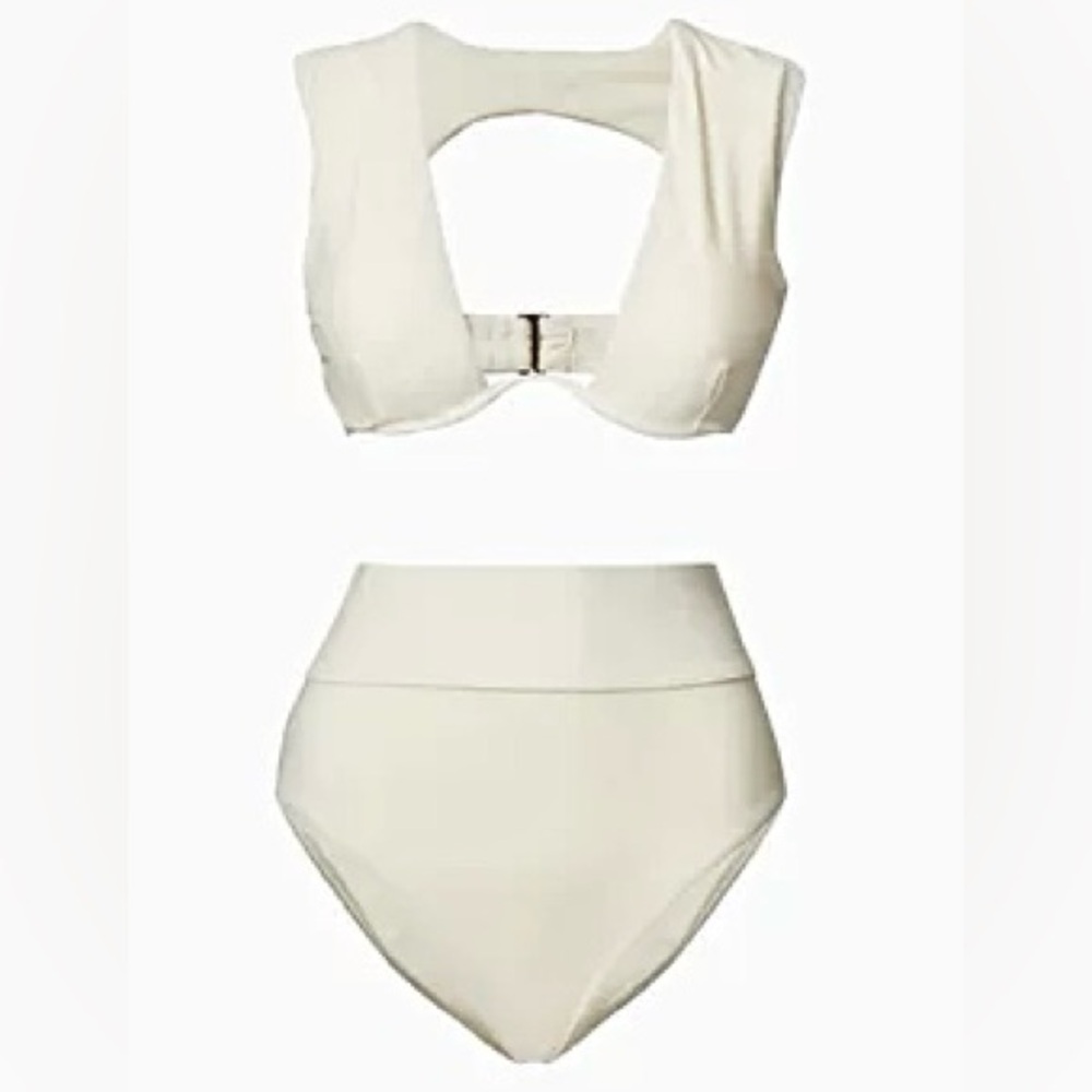 Andrea Iyamah Kuwa Cream Bikini